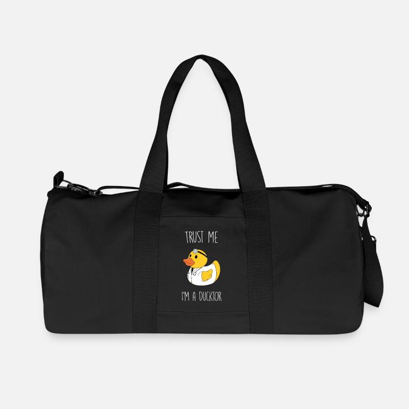 Trust me I'm a Ducktor - Recycelte Canvas-Sporttasche von Stanley/Stella - Schwarz