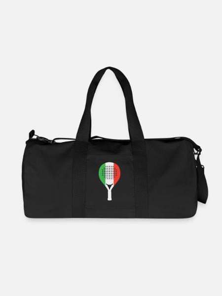 Padel-Italia - Recycelte Canvas-Sporttasche von Stanley/Stella - Schwarz