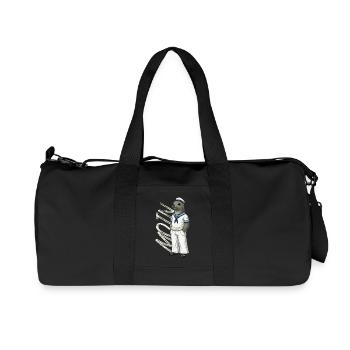 Joint MOIN en look marin - Sac de sport en toile recyclée Stanley/Stella - noir - Devant