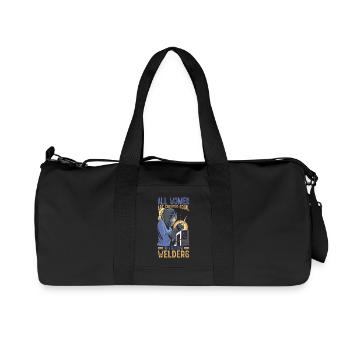 Welder Saying Gifts for Metalworkers - Recycled Canvas Sports Bag by Stanley/Stella - black - Front