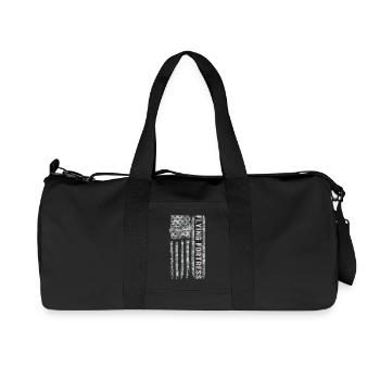 Flying Fortress American Flag WW2 Camouflage B - Recycled Canvas Sports Bag by Stanley/Stella - black - Front