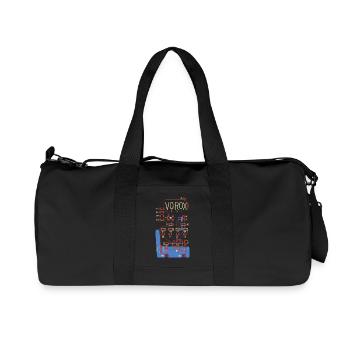 Art du circuit audio sur les circuits imprimés - Sac de sport en toile recyclée Stanley/Stella - noir - Devant