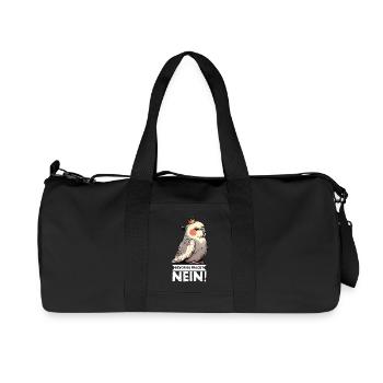 Avant de demander aux calopsittes - Sac de sport en toile recyclée Stanley/Stella - noir - Devant