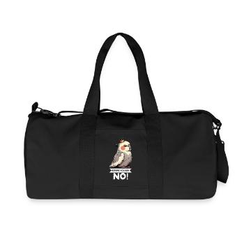 Avant que tu ne demandes, pas de calopsitte - Sac de sport en toile recyclée Stanley/Stella - noir - Devant