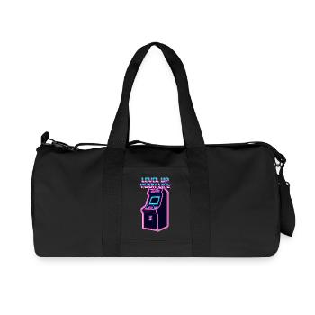 Level Up Your Life Neon Arcade - Recycled Canvas Sports Bag by Stanley/Stella - black - Front
