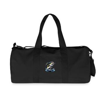 Springender Barsch - Recycelte Canvas-Sporttasche von Stanley/Stella - Schwarz - Vorne