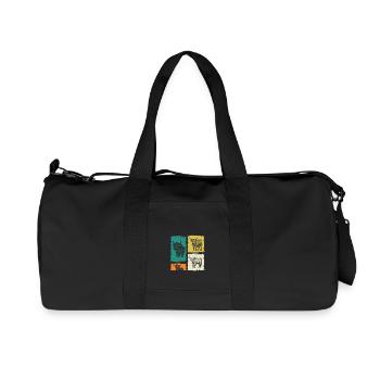 Cow Cattle Highland Cattle - Recycled Canvas Sports Bag by Stanley/Stella - black - Front