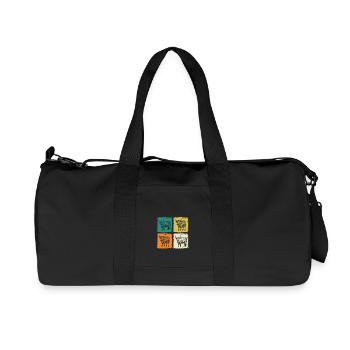 Cow Cattle Highland Cattle - Recycled Canvas Sports Bag by Stanley/Stella - black - Front