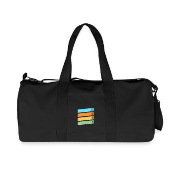 Fußballspieler Fußball - Recycelte Canvas-Sporttasche von Stanley/Stella - Schwarz - Vorne