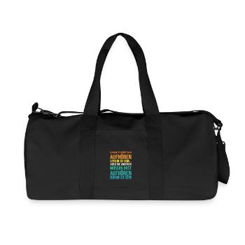 I wanted to stop being mean - Recycled Canvas Sports Bag by Stanley/Stella - black - Front