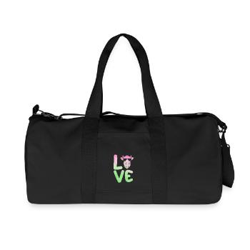 Cow Highland Cattle Cows - Recycled Canvas Sports Bag by Stanley/Stella - black - Front