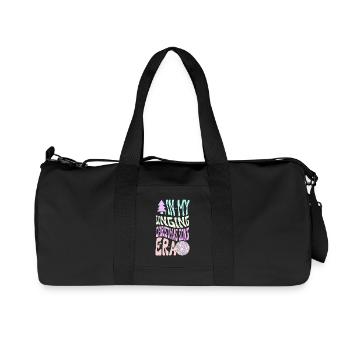 Noël de Weihnachten à l’époque des chansons de Noël chantantes - Sac de sport en toile recyclée Stanley/Stella - noir - Devant