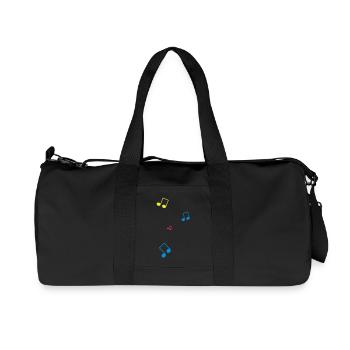 Noten - Recycelte Canvas-Sporttasche von Stanley/Stella - Schwarz - Vorne