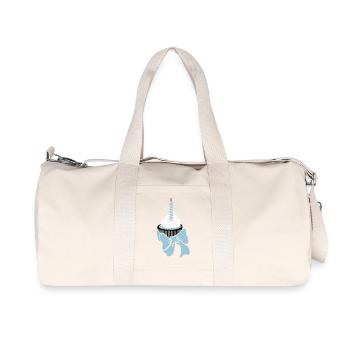 birthday cupcake / Geburtstagsmuffin (e, 2c) - Recycled Canvas Sports Bag by Stanley/Stella - natural - Front
