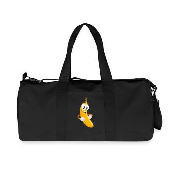banana - Recycled Canvas Sports Bag by Stanley/Stella - black - Front