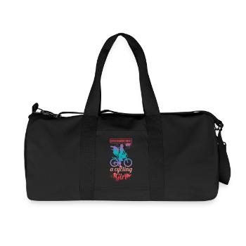 Ne sous-estimez jamais une cycliste - Sac de sport en toile recyclée Stanley/Stella - noir - Devant
