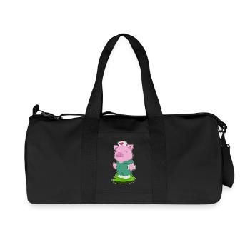 Schwein Krankenschwester  - Recycelte Canvas-Sporttasche von Stanley/Stella - Schwarz - Vorne