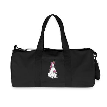 Einhorn Geburtstag Kuchen - Recycelte Canvas-Sporttasche von Stanley/Stella - Schwarz - Vorne