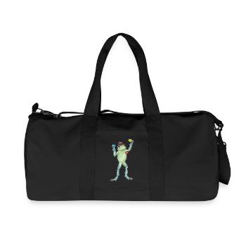 Jongleur grenouille jongleur - Sac de sport en toile recyclée Stanley/Stella - noir - Devant