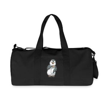 Biscuit pingouin - Sac de sport en toile recyclée Stanley/Stella - noir - Devant