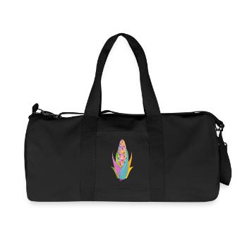 Colorful Pop Art Corn in Bright Colors - Recycled Canvas Sports Bag by Stanley/Stella - black - Front