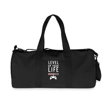 Improve your gaming standard of living - Recycled Canvas Sports Bag by Stanley/Stella - black - Front