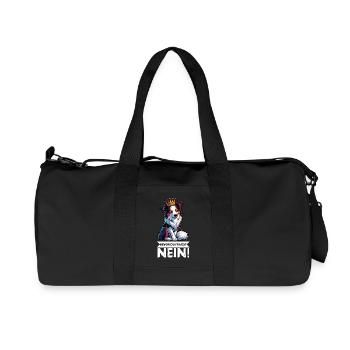 Bevor Du Fragst Australian Shepherd Aussie Aussie - Recycelte Canvas-Sporttasche von Stanley/Stella - Schwarz - Vorne