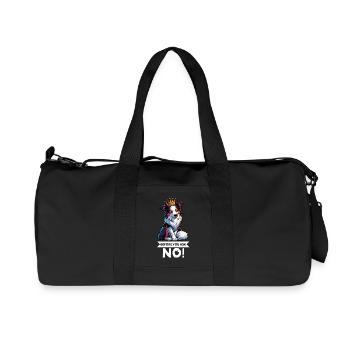 Before You Ask Australian Shepherd Aussie Aussies - Recycled Canvas Sports Bag by Stanley/Stella - black - Front