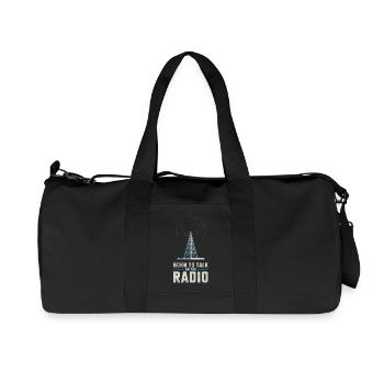 Born To Talk On The Radio Funk Presenter - Recycled Canvas Sports Bag by Stanley/Stella - black - Front