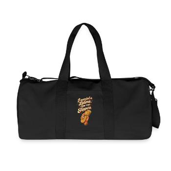Married To A Latina I Now Fear Slippers - Recycled Canvas Sports Bag by Stanley/Stella - black - Front