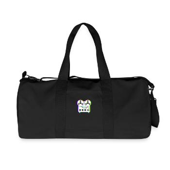 EDM Trikolor - Tonbandgerät - Glitch - Rave-Stil - Recycelte Canvas-Sporttasche von Stanley/Stella - Schwarz - Vorne