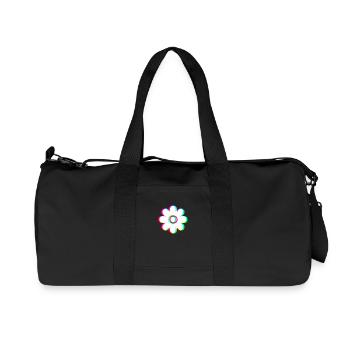 EDM Trikolor - Blüte 2 - Glitch - Rave Stil - Recycelte Canvas-Sporttasche von Stanley/Stella - Schwarz - Vorne