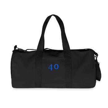40 ANS. 40e ANNIVERSAIRE. ANNIVERSAIRE 40 ANS. 40 - Sac de sport en toile recyclée Stanley/Stella - noir - Devant