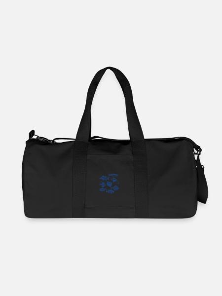 Fishes for compliments - Recycled Canvas Sports Bag by Stanley/Stella - black
