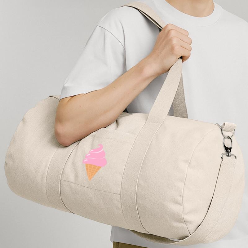 Softeis Eis - Rosa Sommer Eis Recycelte Canvas-Sporttasche von Stanley/Stella