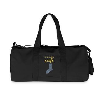 coole Socke - Recycelte Canvas-Sporttasche von Stanley/Stella - Schwarz - Vorne