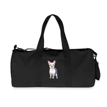 Chihuahua Ballerina Ballet Dance - Recycled Canvas Sports Bag by Stanley/Stella - black - Front