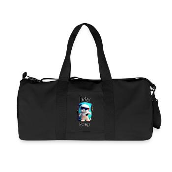 Baby Chill Mascot - Recycled Canvas Sports Bag by Stanley/Stella - black - Front