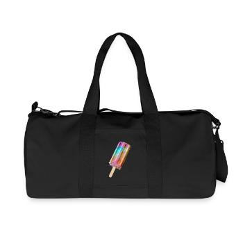 Glace sur l’arc-en-ciel de style - Sac de sport en toile recyclée Stanley/Stella - noir - Devant