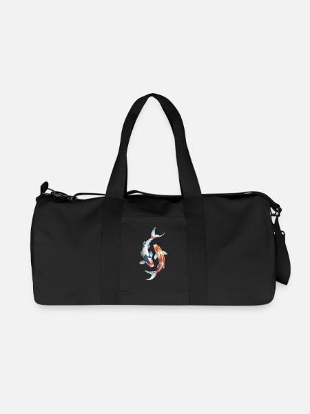 Koi Karpfen - Recycelte Canvas-Sporttasche von Stanley/Stella - Schwarz
