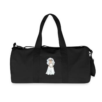 Erdmännchen Braut Schleier Hochzeit - Recycelte Canvas-Sporttasche von Stanley/Stella - Schwarz - Vorne
