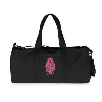Sunny cicada - Recycled Canvas Sports Bag by Stanley/Stella - black - Front