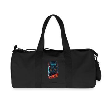 Cyber chat Urban city neon - Recycled Canvas Sports Bag by Stanley/Stella - black - Front