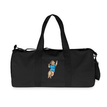Raquettes de tennis Otter - Sac de sport en toile recyclée Stanley/Stella - noir - Devant