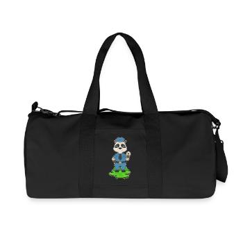 Police du Suricate Cop Donut - Sac de sport en toile recyclée Stanley/Stella - noir - Devant