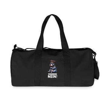 Bevor Du Fragst Nein American Bully Bully Pit - Recycelte Canvas-Sporttasche von Stanley/Stella - Schwarz - Vorne