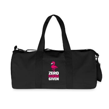 Zero Flocks Given - Recycelte Canvas-Sporttasche von Stanley/Stella - Schwarz - Vorne