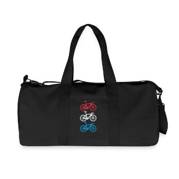 Cycling Luxembourg - Recycled Canvas Sports Bag by Stanley/Stella - black - Front