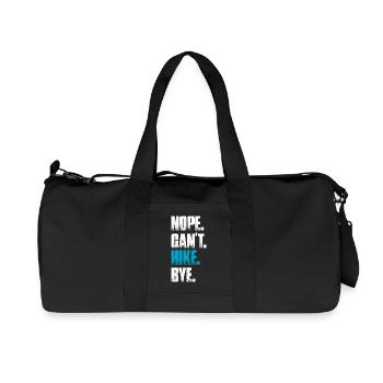 Non, je ne peux pas randonner bye randonner montagne alpinisme - Sac de sport en toile recyclée Stanley/Stella - noir - Devant