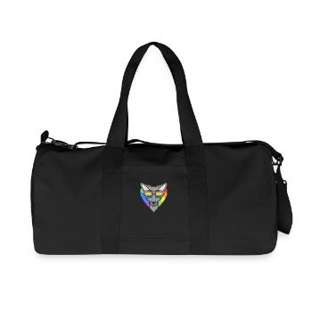 LGBT Cat Sphynx Rainbow - Recycled Canvas Sports Bag by Stanley/Stella - black - Front